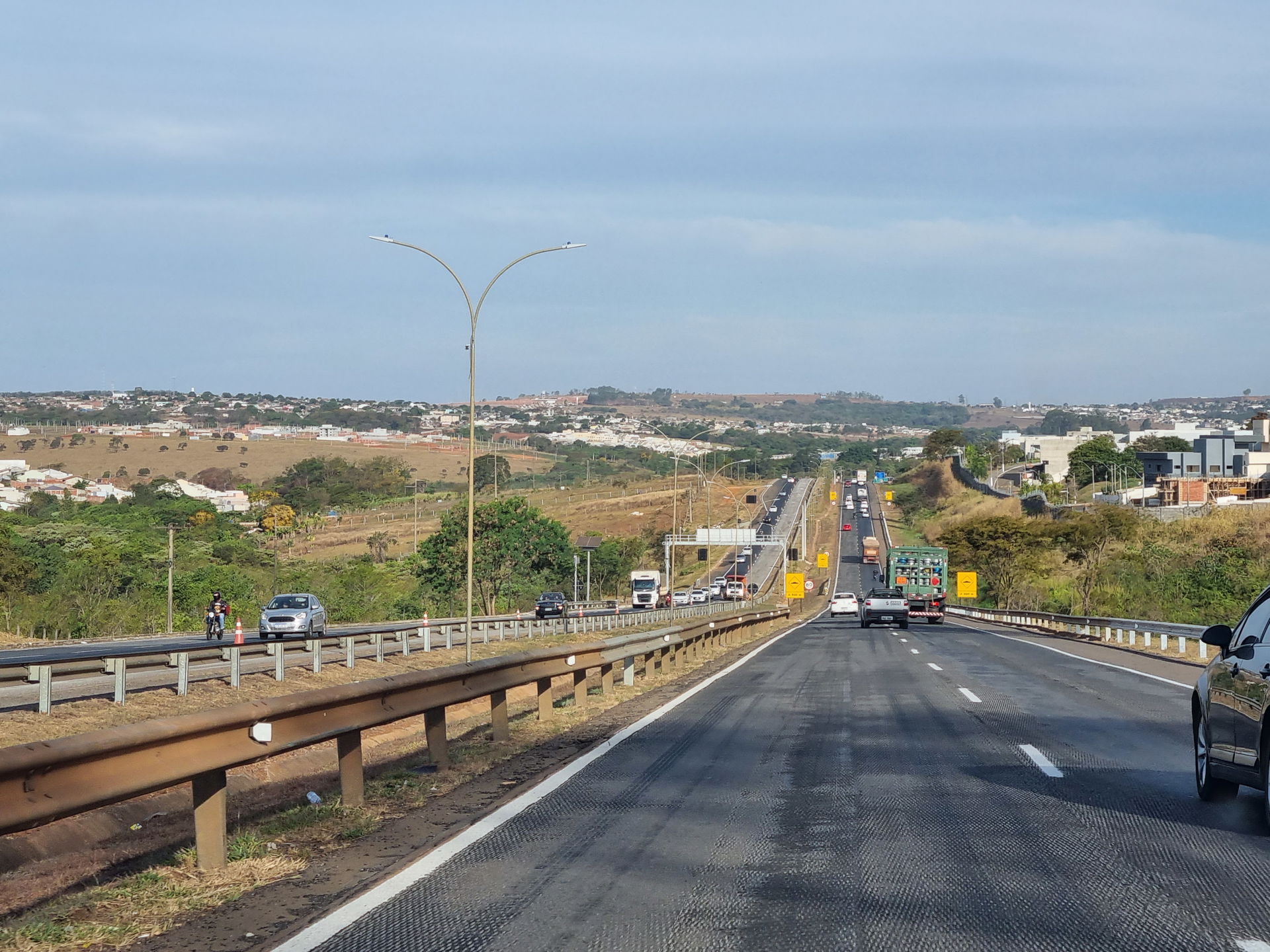 BR-153 em Anápolis, em 12 de agosto de 2023.
