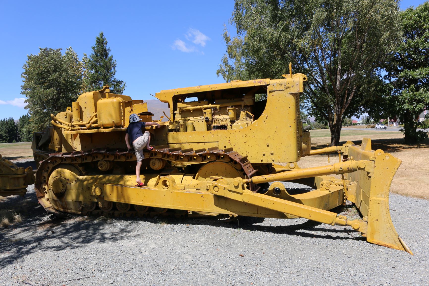 Heavy machinery from building the hydroelectric schemes at the …