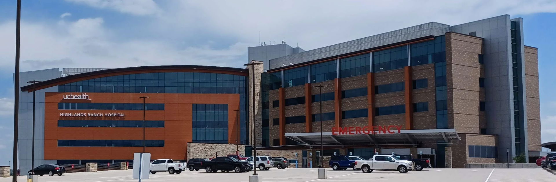 UCHealth Highlands Ranch Hospital, Highland Ranch, CO, west view