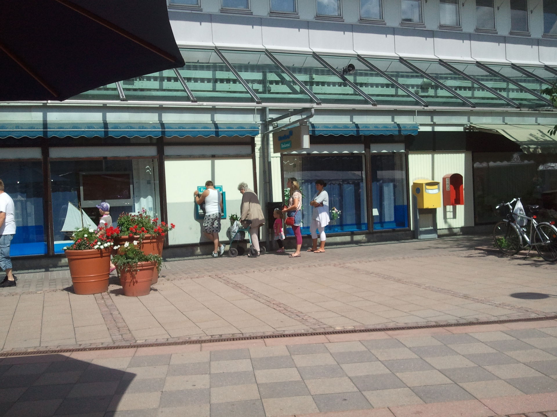 ATM / mini bank in Stenungsund, summer 2011.