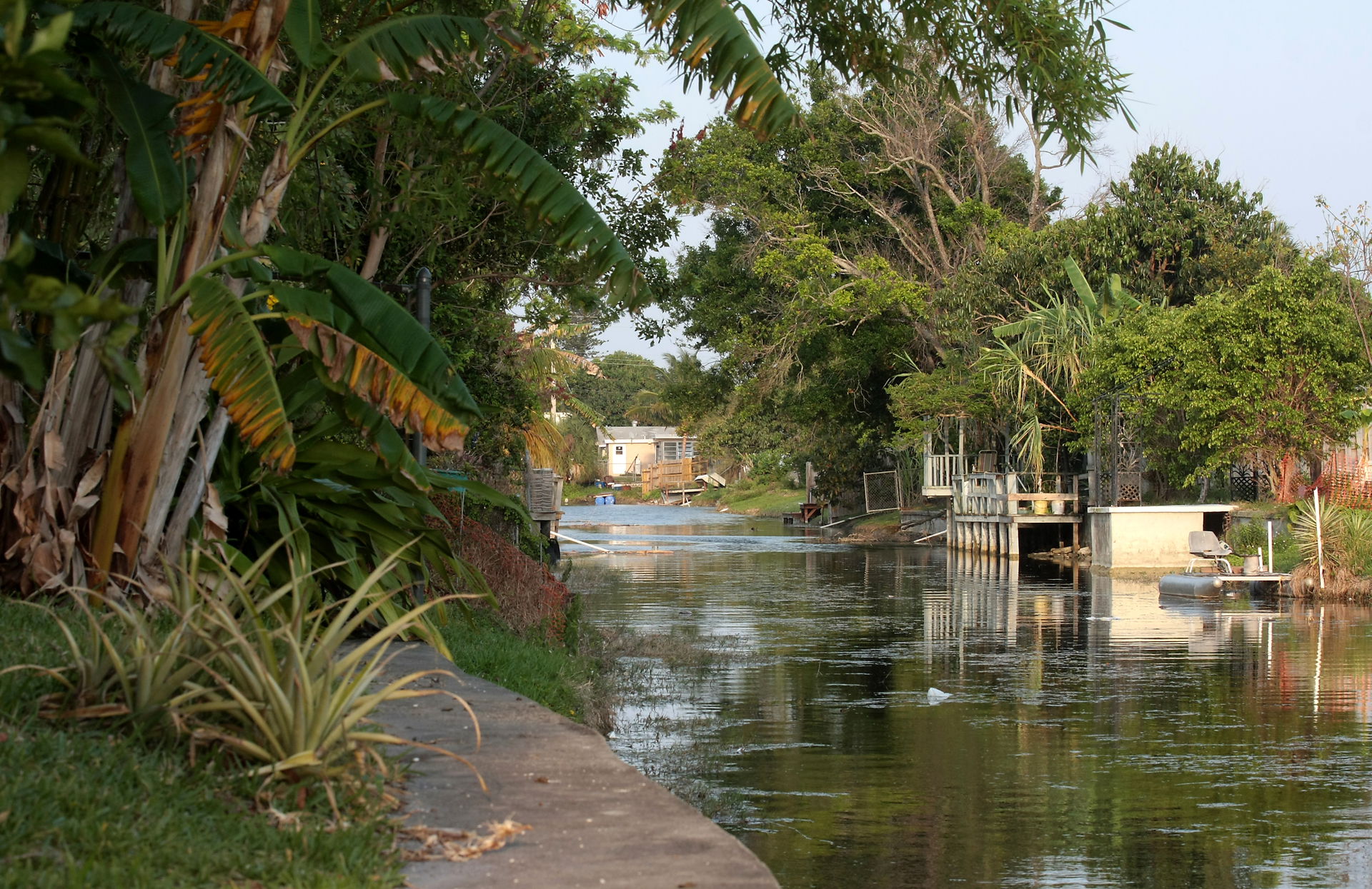 A canal in Margate, Florida