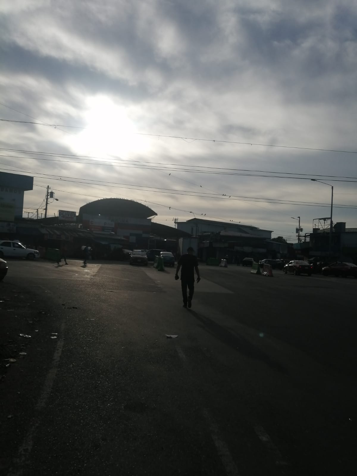 Vista de Paso Canoas, al fondo se ubica el lado panameño.