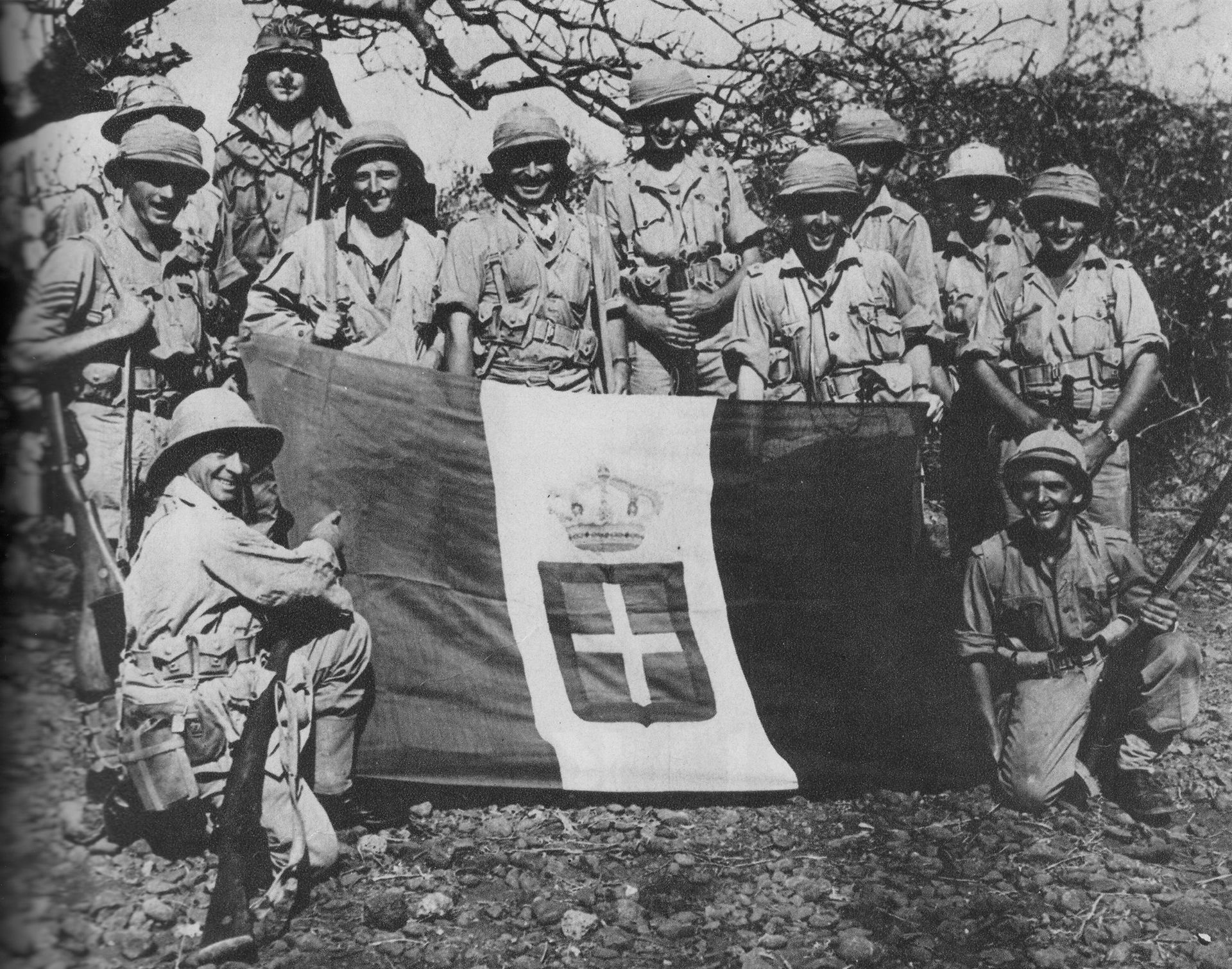 South Africans at Moyale after the Italian forces had withdrawn…