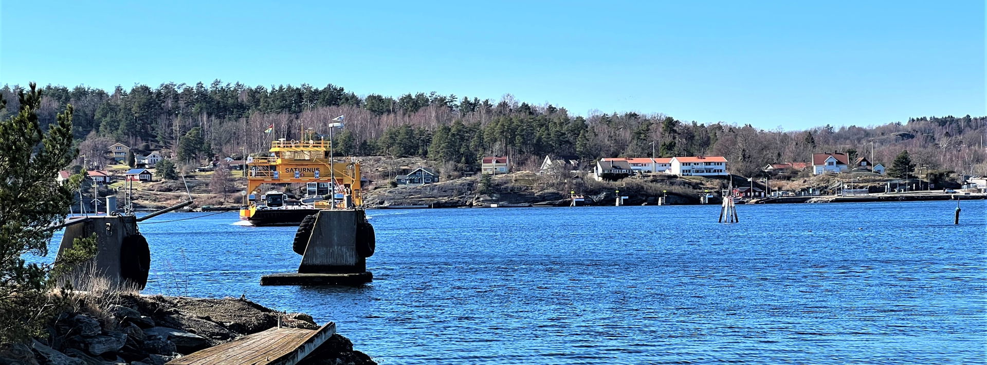 M/S Saturnus on Svanesundsleden (ferry line) on Halsefjorden, o…