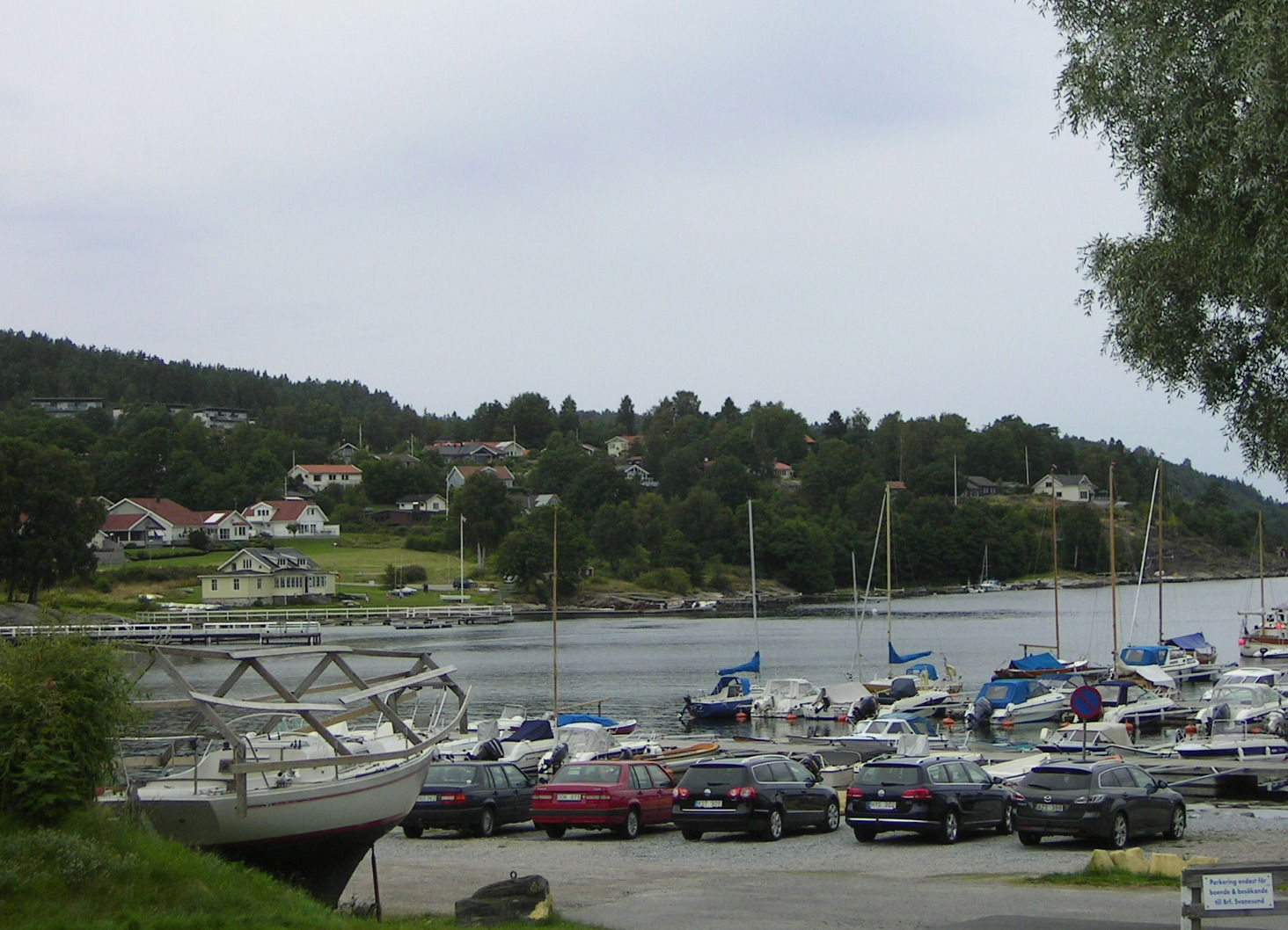 Harbour and a part of the village of Svanesund, Orust Municipal…