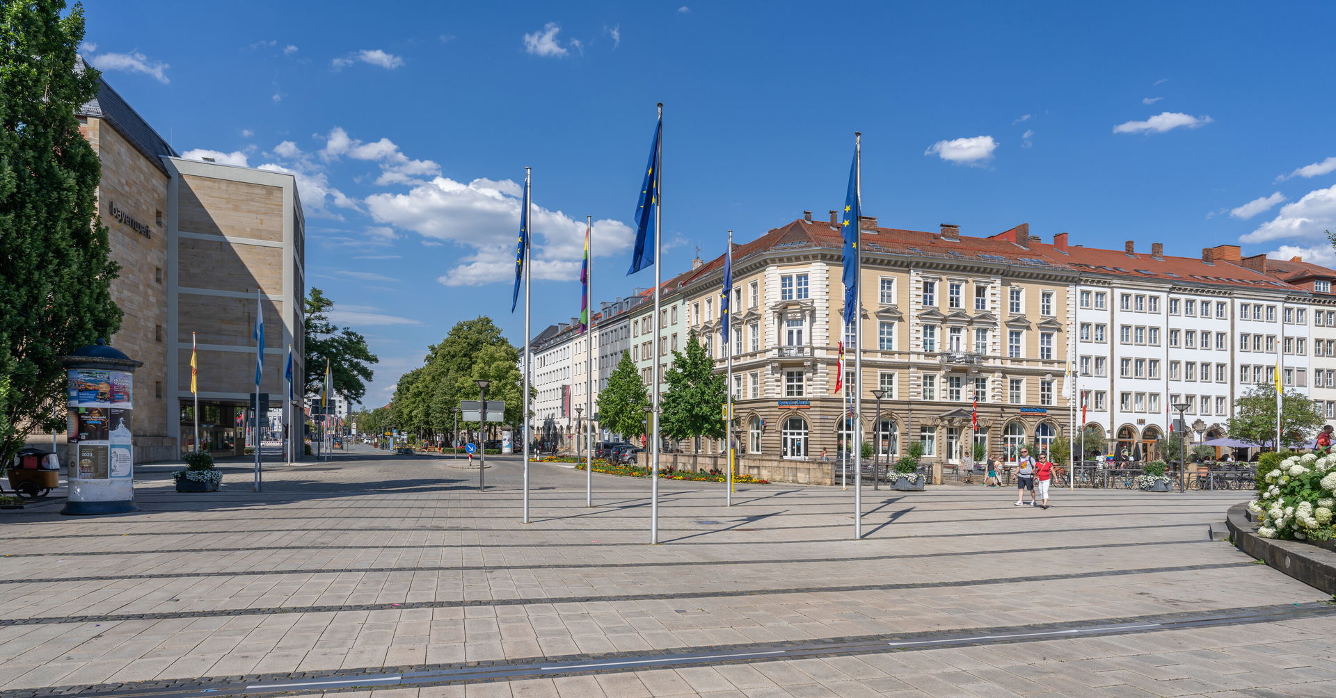The La Spezia square in Bayreuth.
