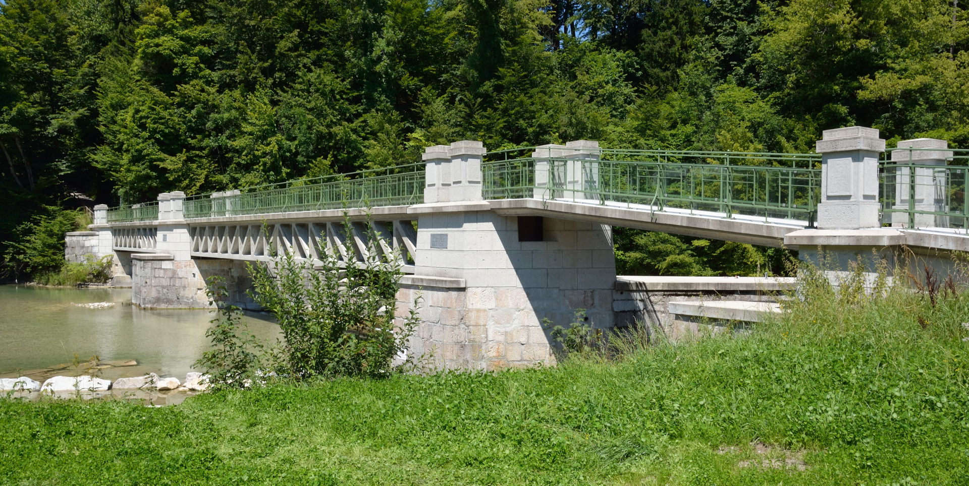 Rechensteg, pedestrian and bycicle bridge, Bad Ischl, Upper Aus…