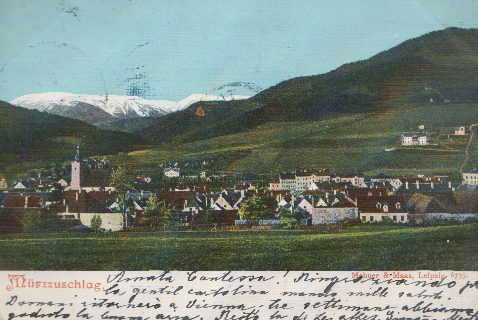 Mürzzuschlag ( Styria ). Post card ( 1905 )