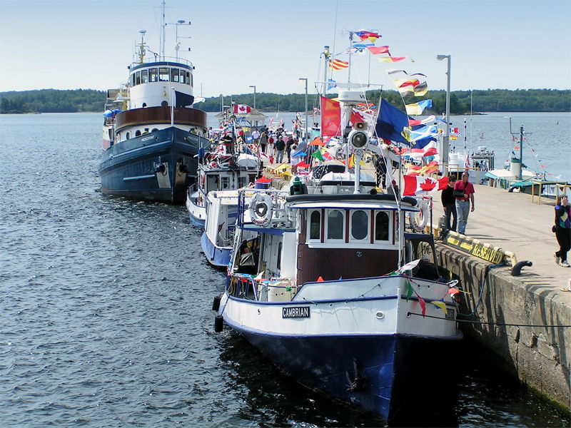 Parry Sound, Ontario, Canada. The harbour on the shores of the …