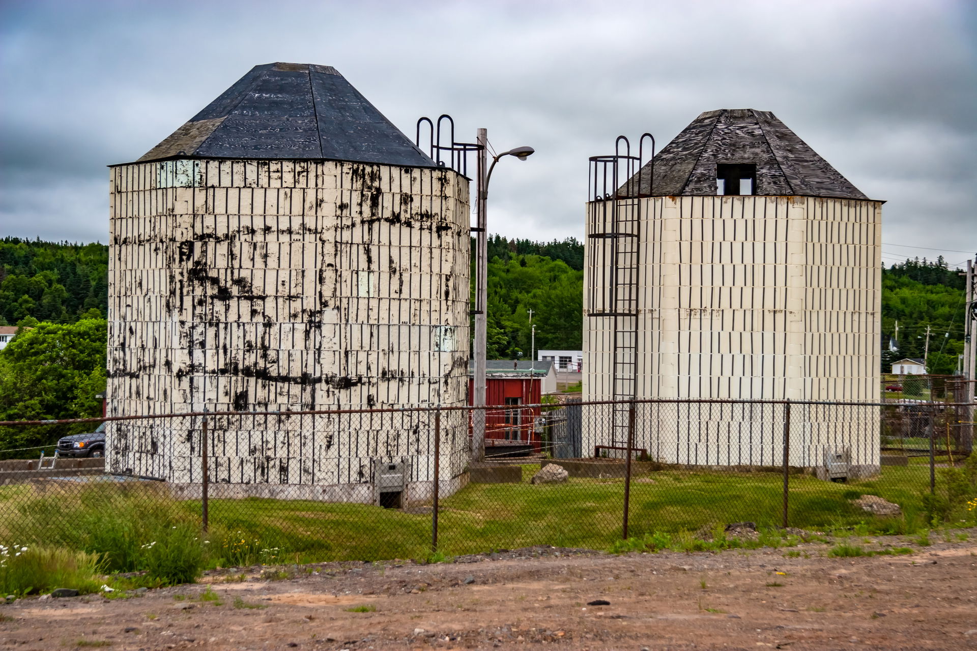 Silos in Port Hawkesbury. Sydney (Scottish Gaelic: Baile Shidni…