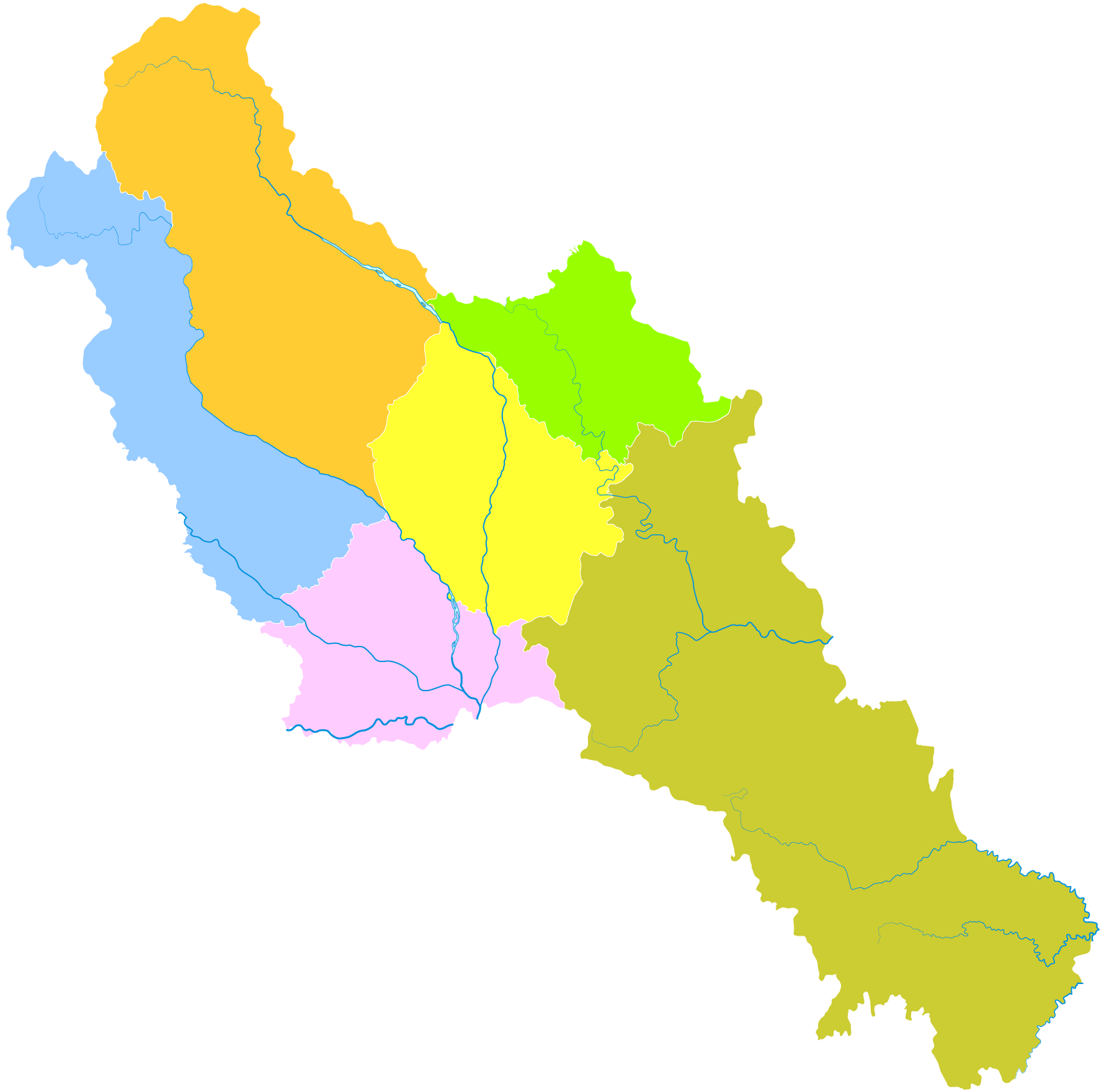 administrative divisions of Deyang City, Sichuan, China