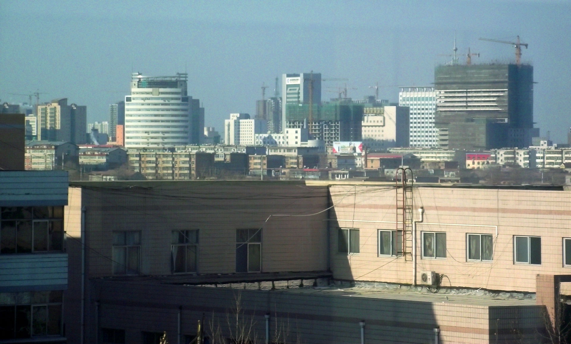 The skyline of Hengshui,Hebei.From Mingzhi Building,Hengshui Hi…