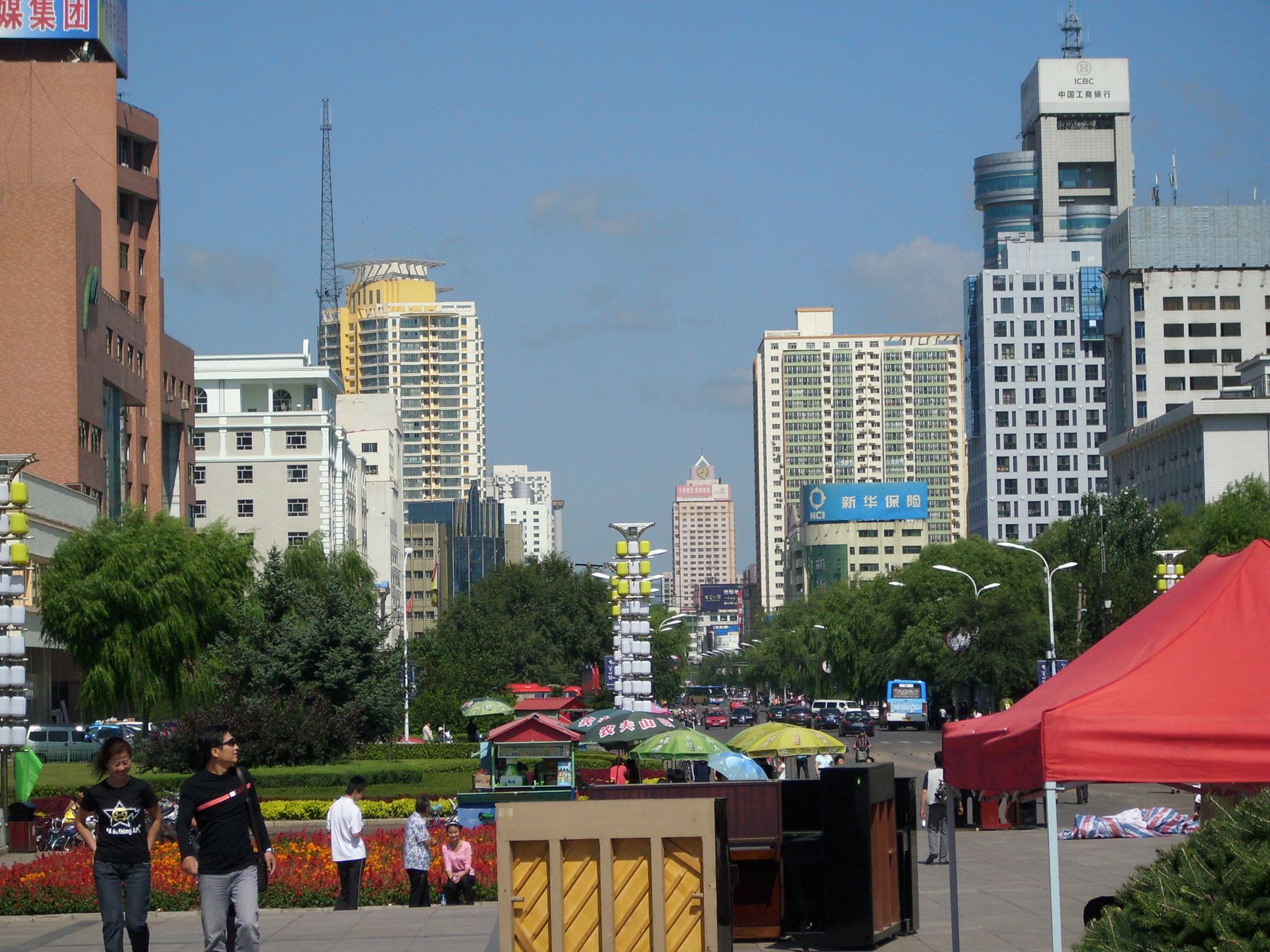 The main street of Mudanjiang