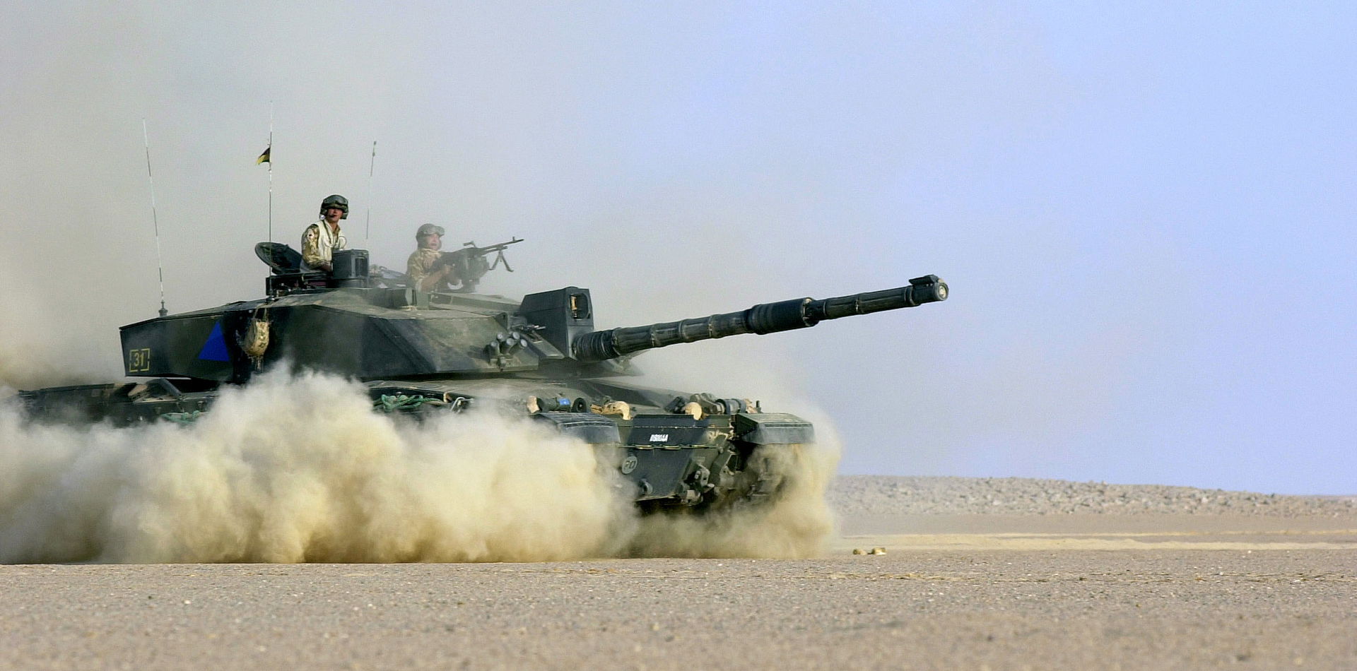 Caption: The Challenger 2 (Main Battle Tank) of the 3rd Troop …