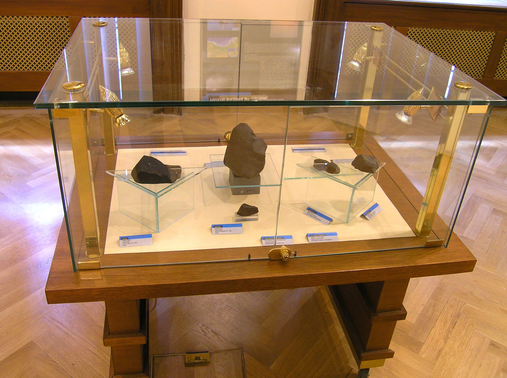 Meteorites Příbram and Morávka at the Exhibition 50th Anniversa…