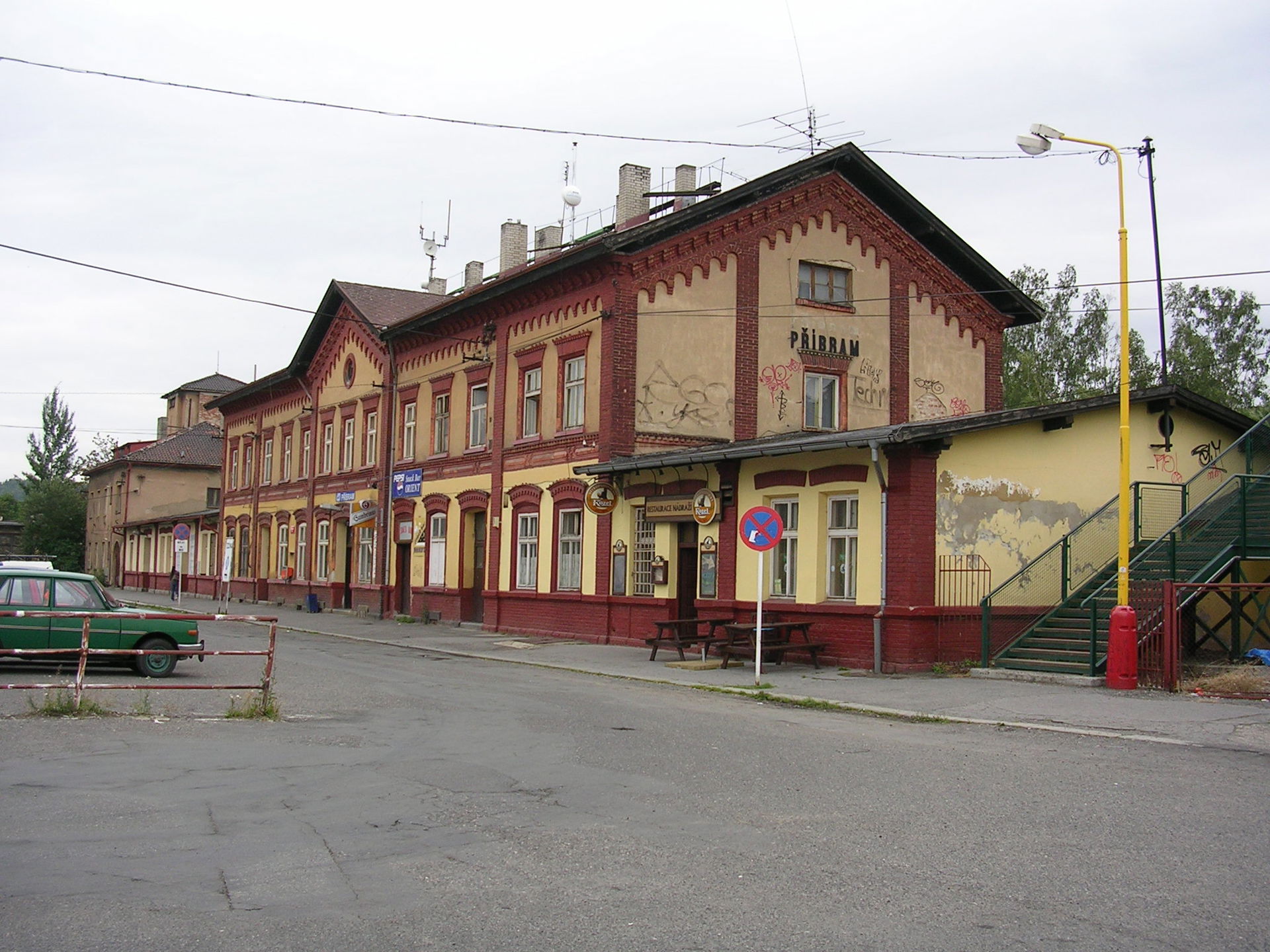 Train station Příbram, the Czech Republic.