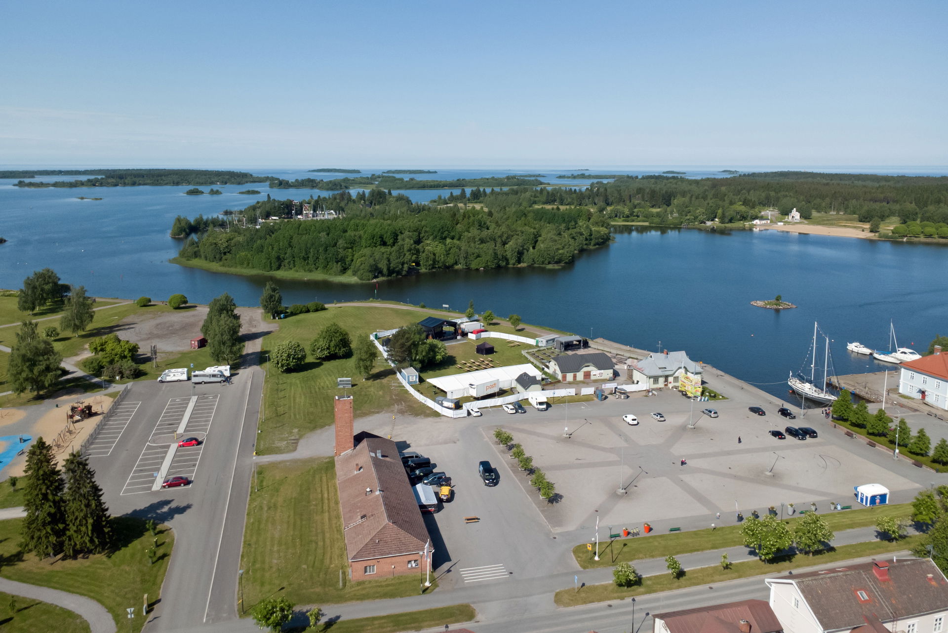 A view of central Raahe