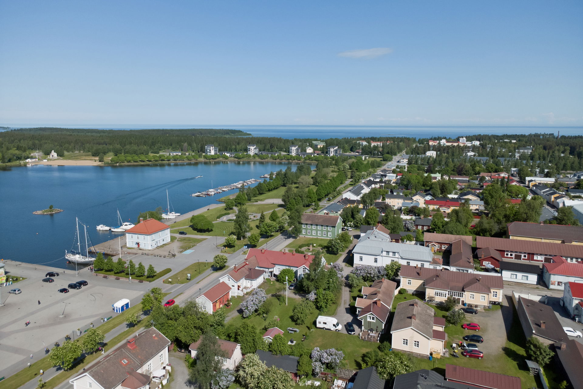 A view of central Raahe