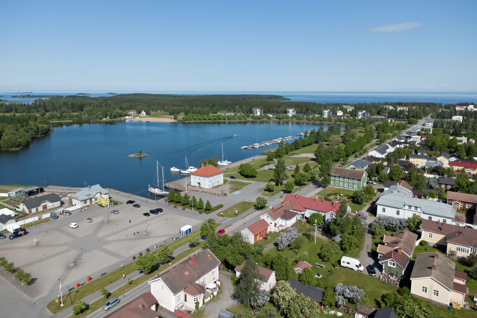 A view of central Raahe