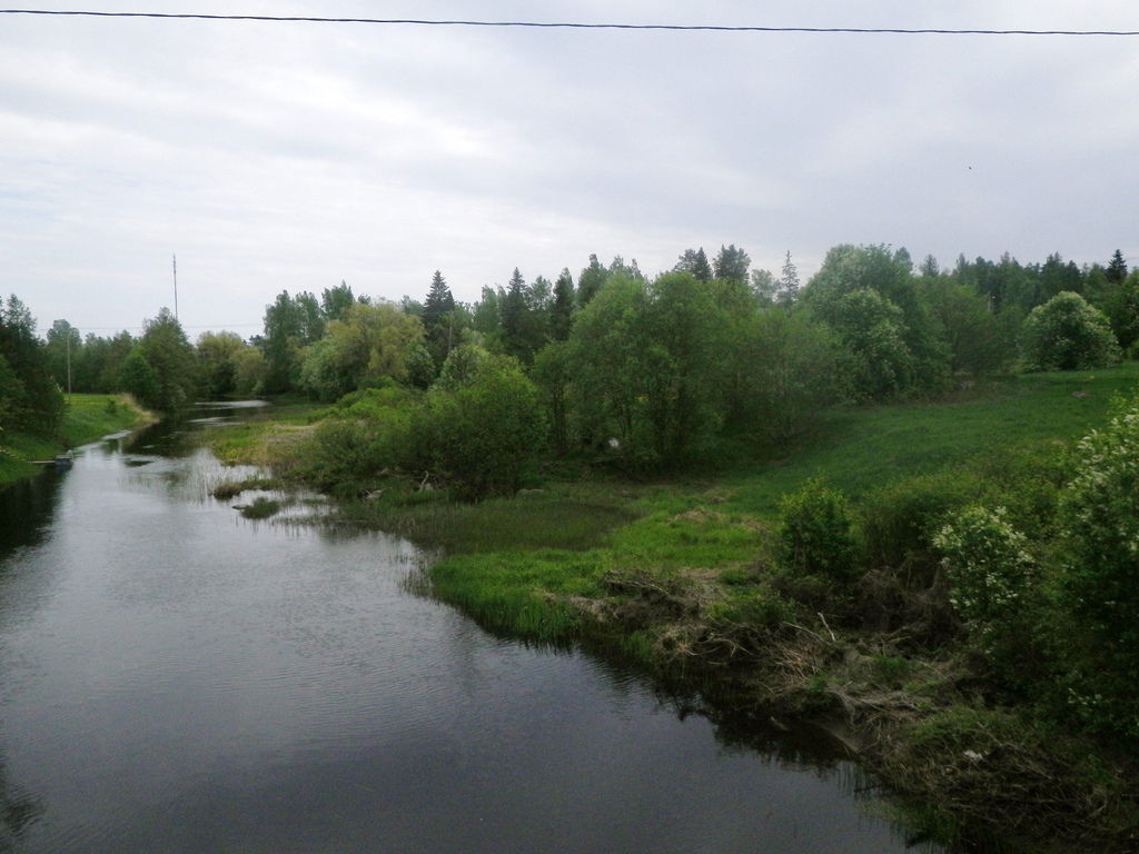 Virojoki river in Virolahti, Finland