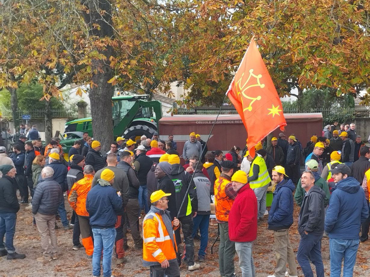 French farmers in Occitania in November 2024 (Agen)