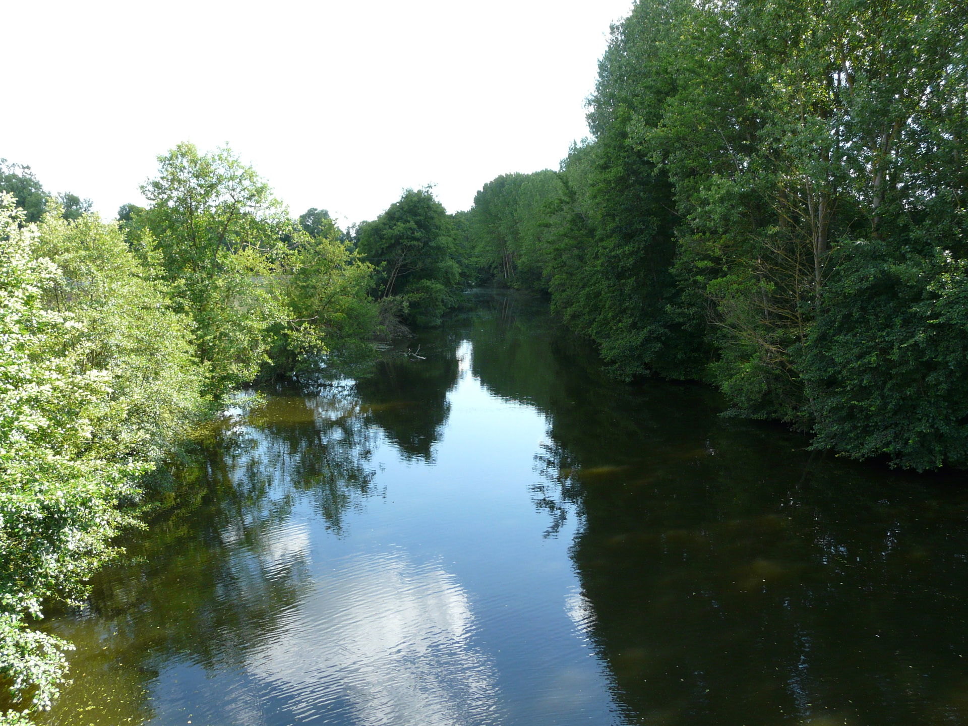 Le Thouet en amont du pont de Vernay, Airvault, Deux-Sèvres, Fr…