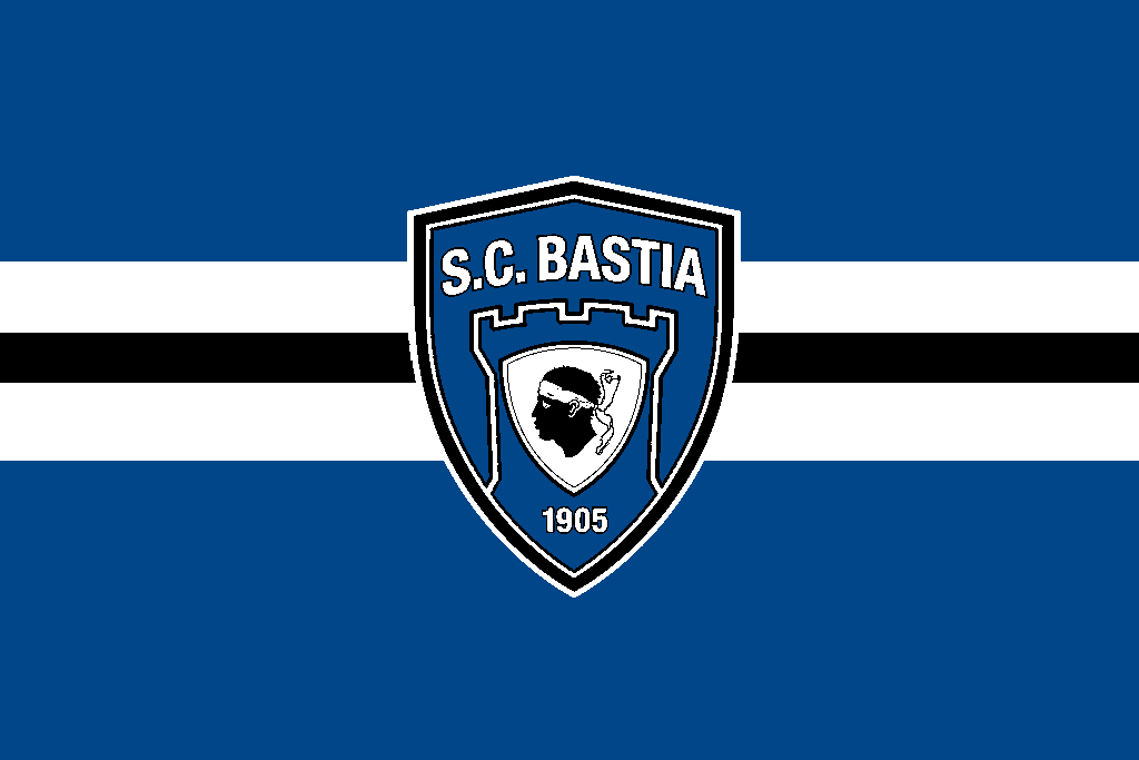 The Flag of S.C Bastia