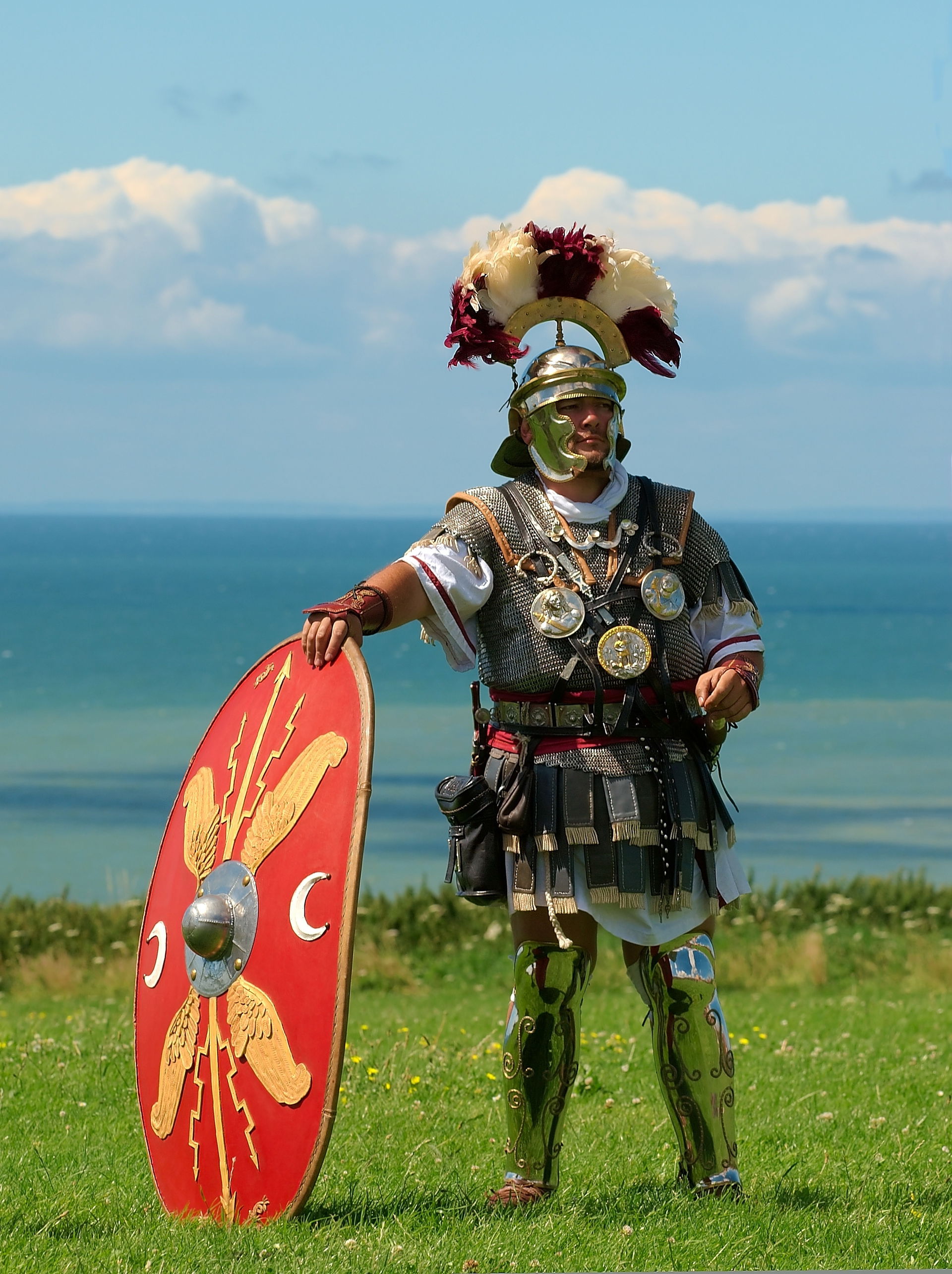 Centurion (Armée romaine) historical reenactment Boulogne-sur-M…