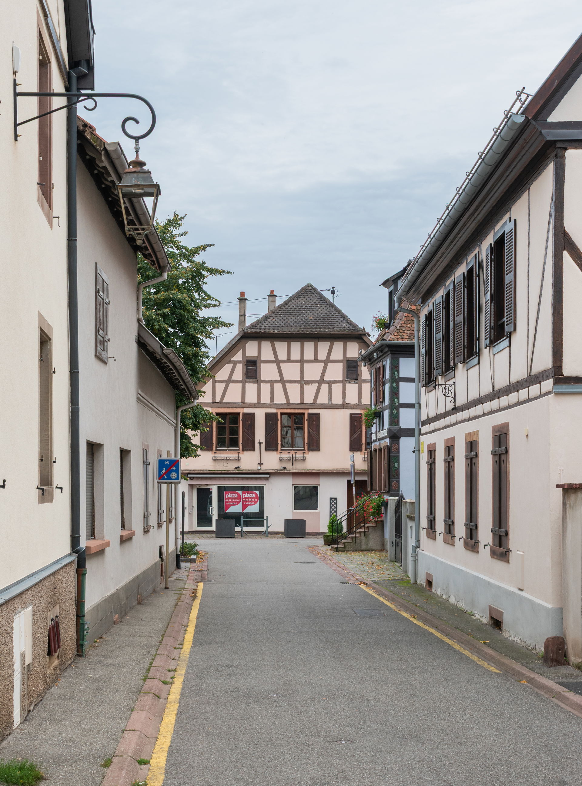 Rue de l'Église in Châtenois, Bas-Rhin, France