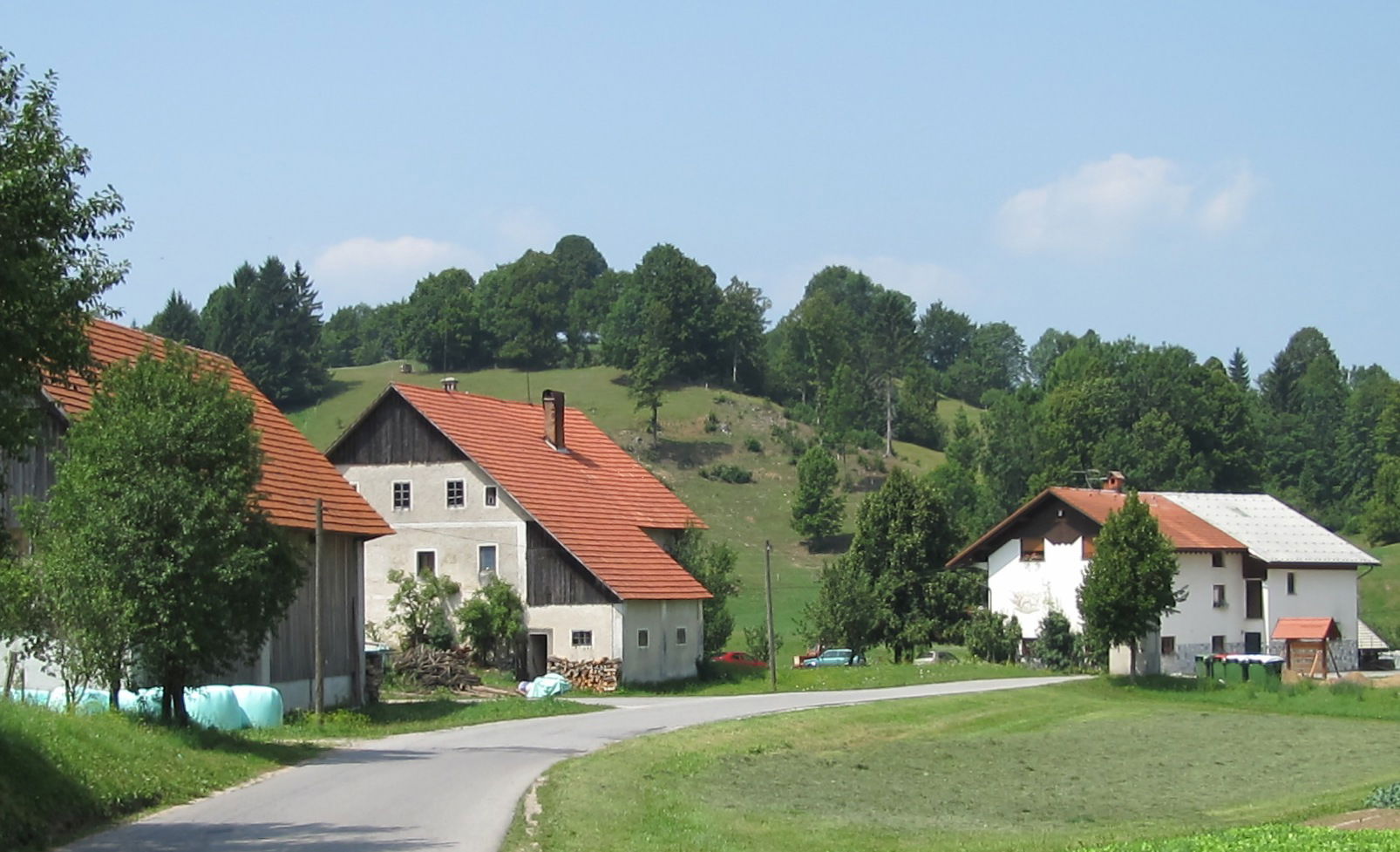 The village of Dole, Municipality of Idrija, Slovenia