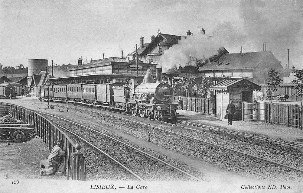 Gare de Lisieux, département du Calvados, France, sur une carte…