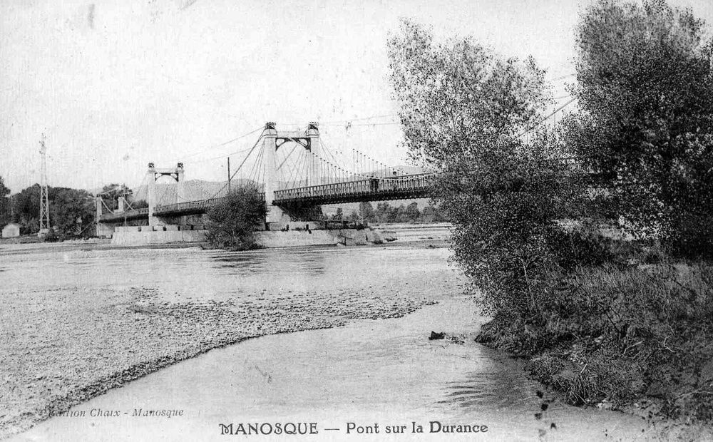 Manosque Pont Durance 1900