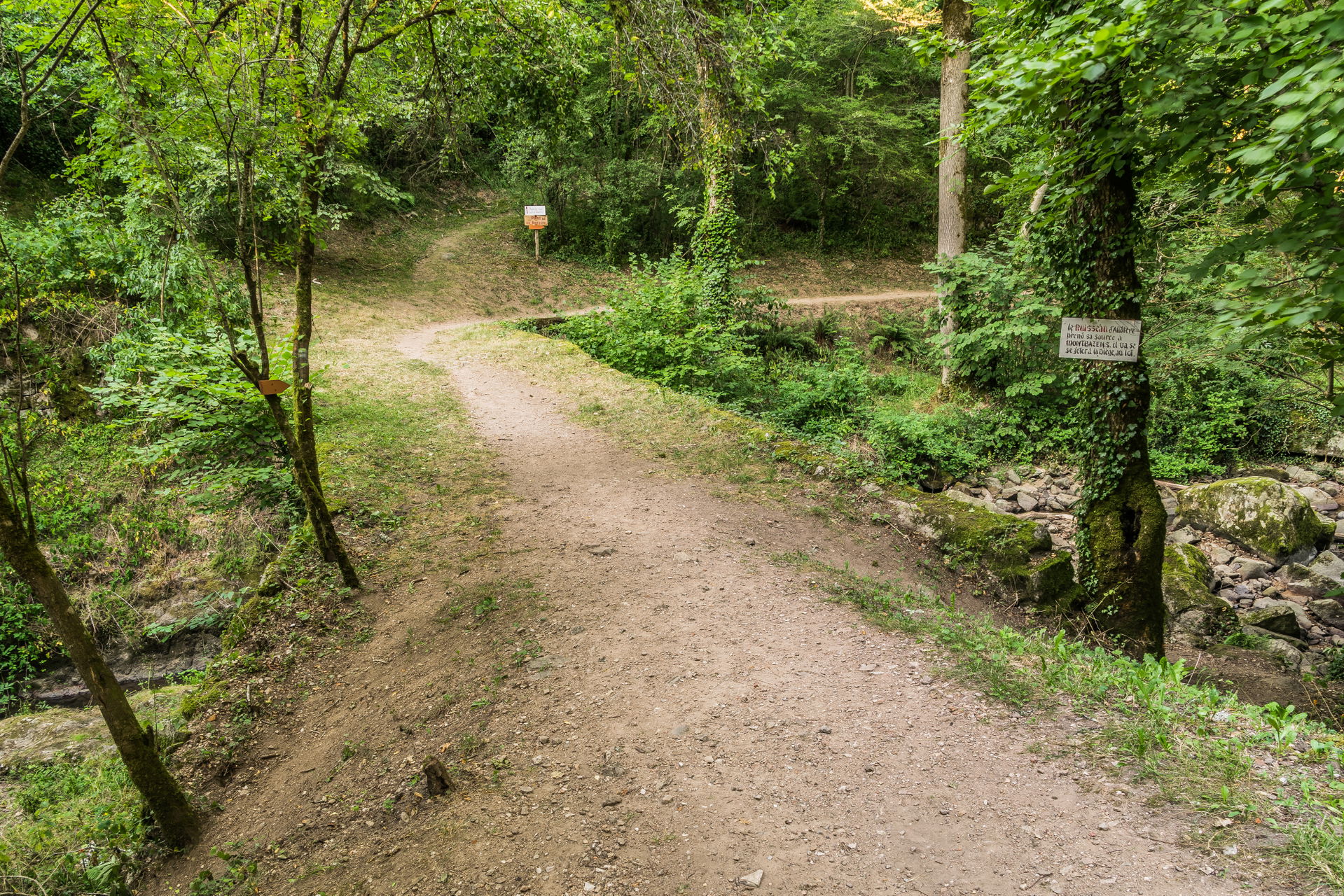 Footpath in Peyrusse-le-Roc, Aveyron, France