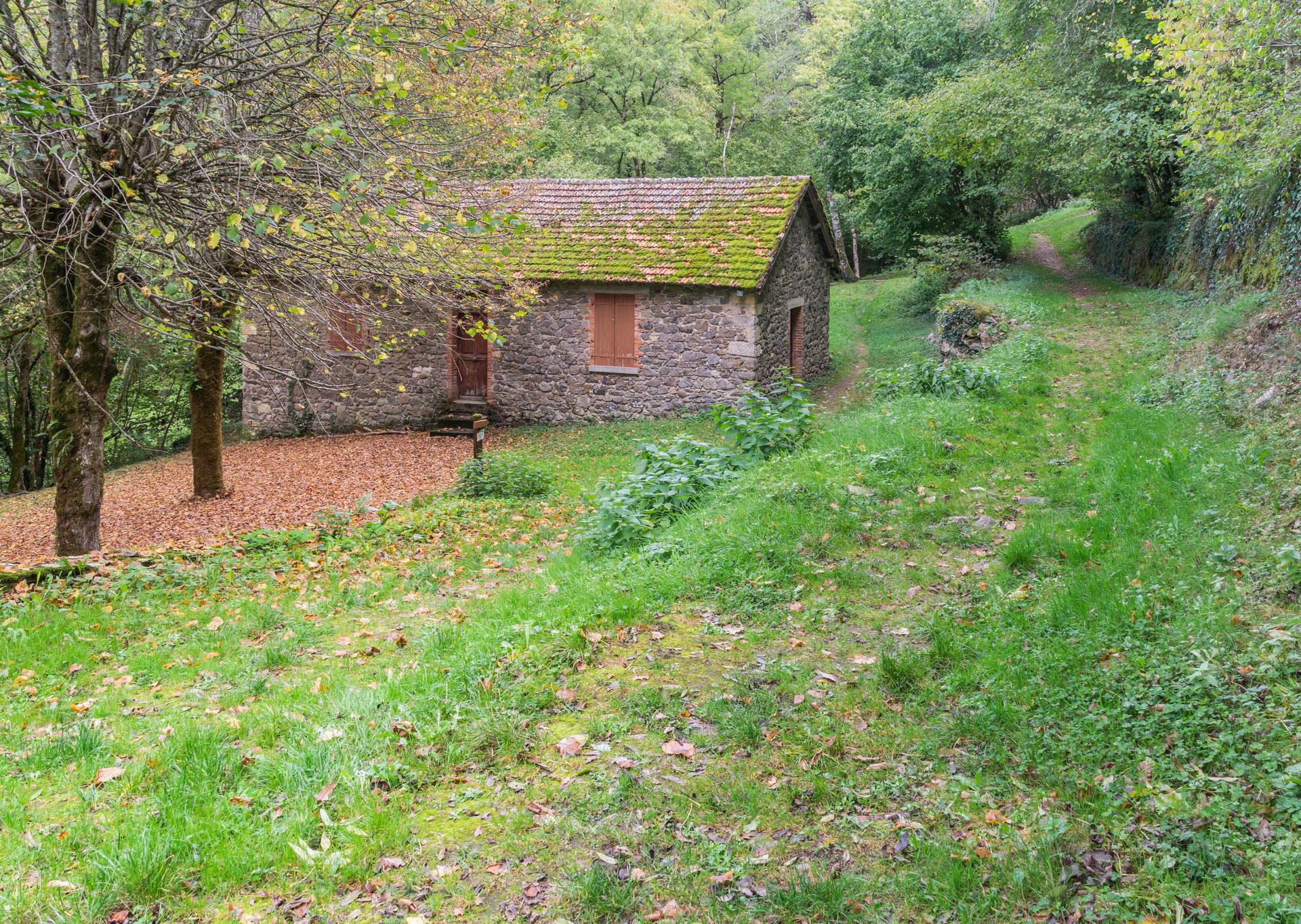Pilgrims' shelter in Peyrusse-le-Roc, Aveyron, France