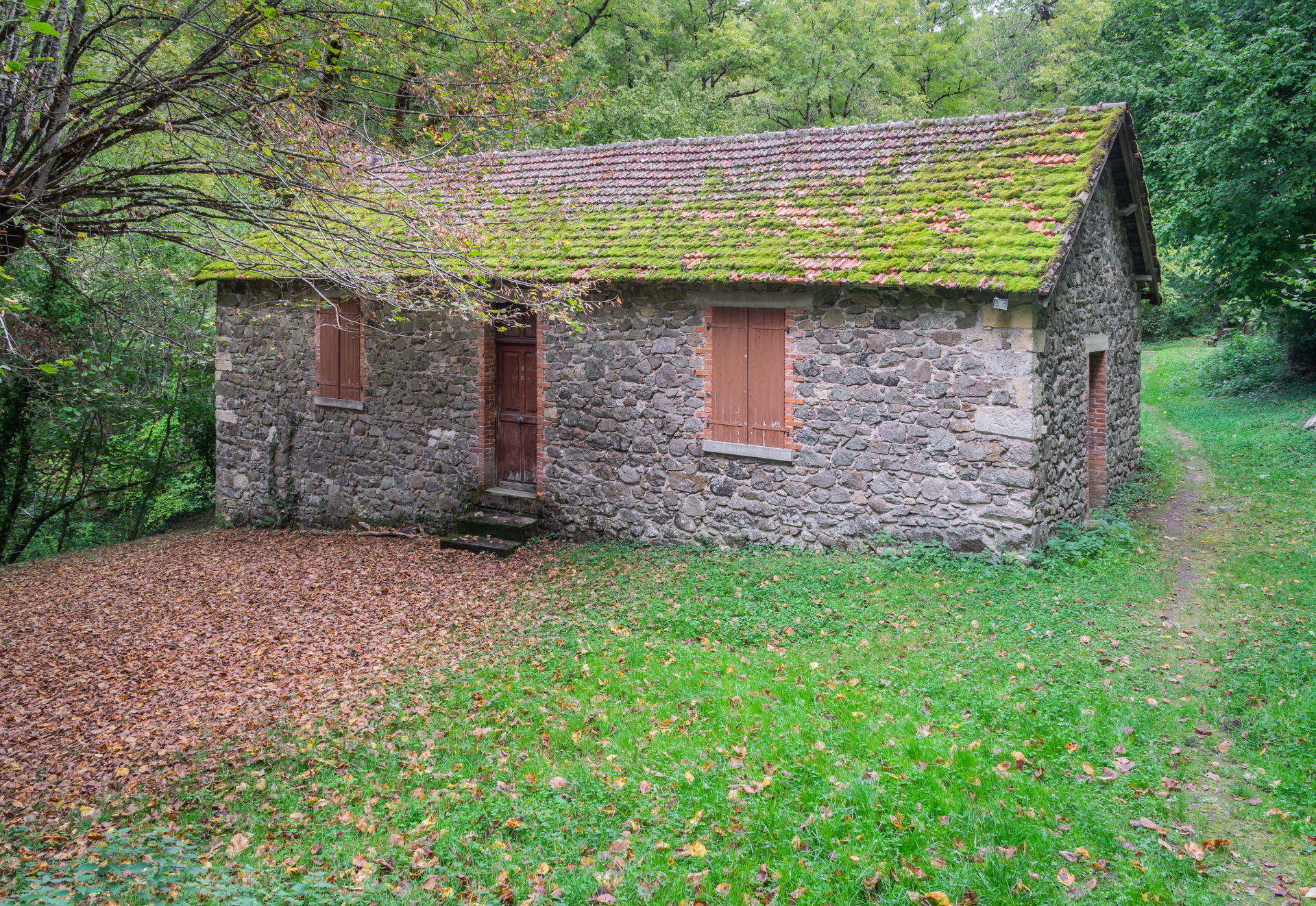 Pilgrims' shelter in Peyrusse-le-Roc, Aveyron, France