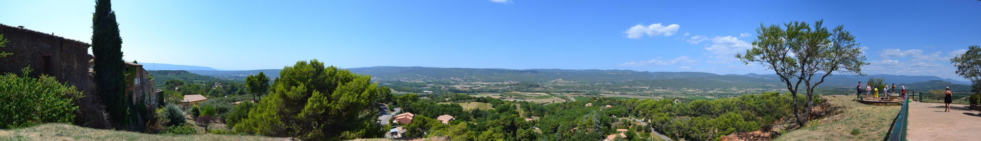 View from Roussillon, dept. Vaucluse, France, towards the north.