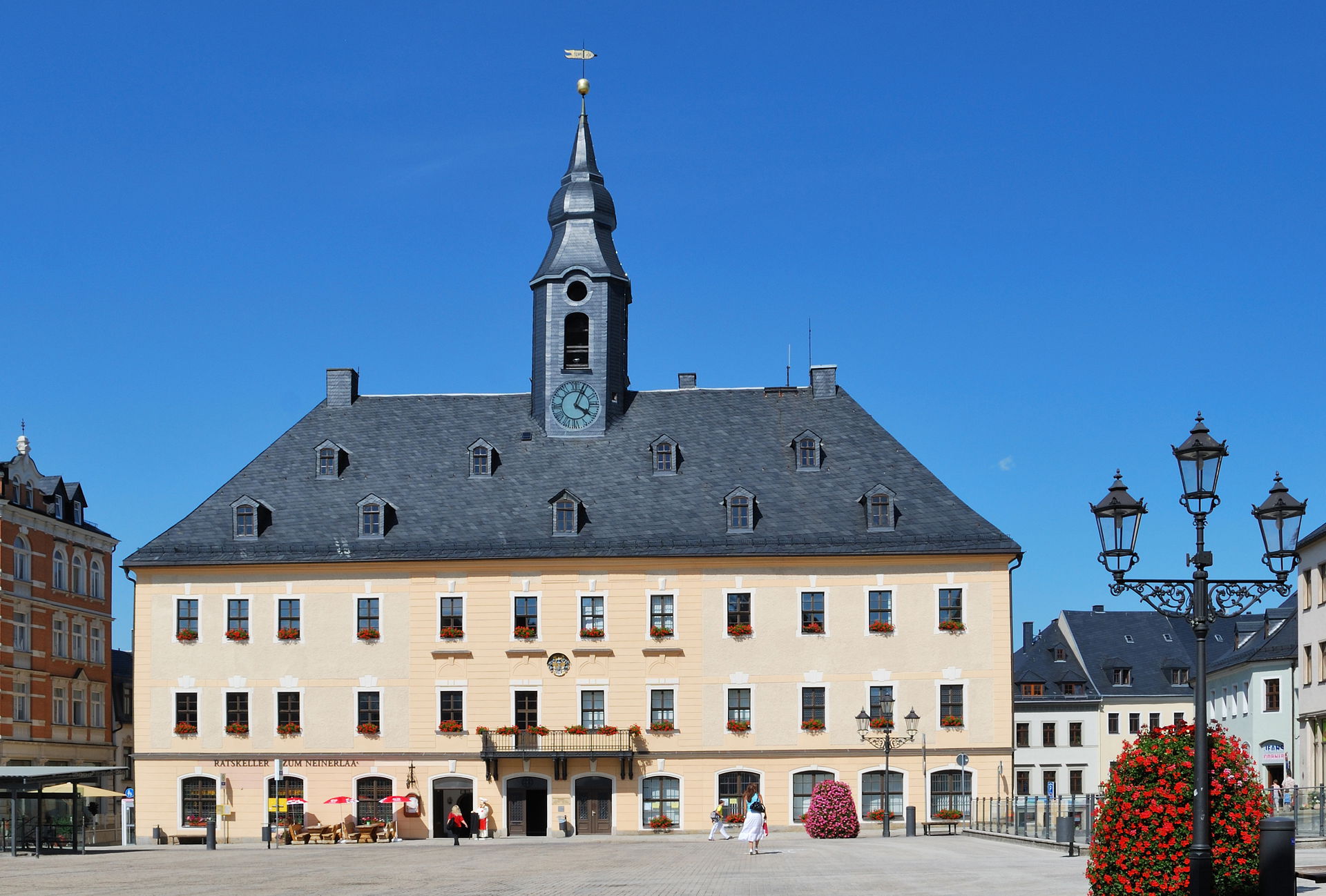The town hall in Annaberg-Buchholz