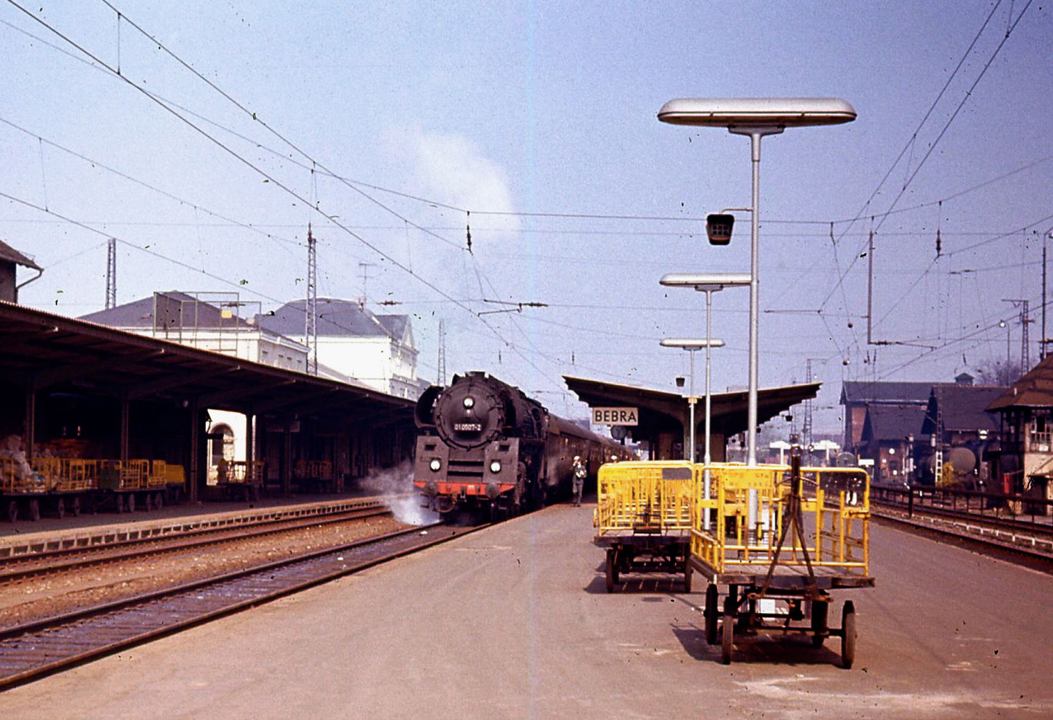 An express leaves Bebra for the east