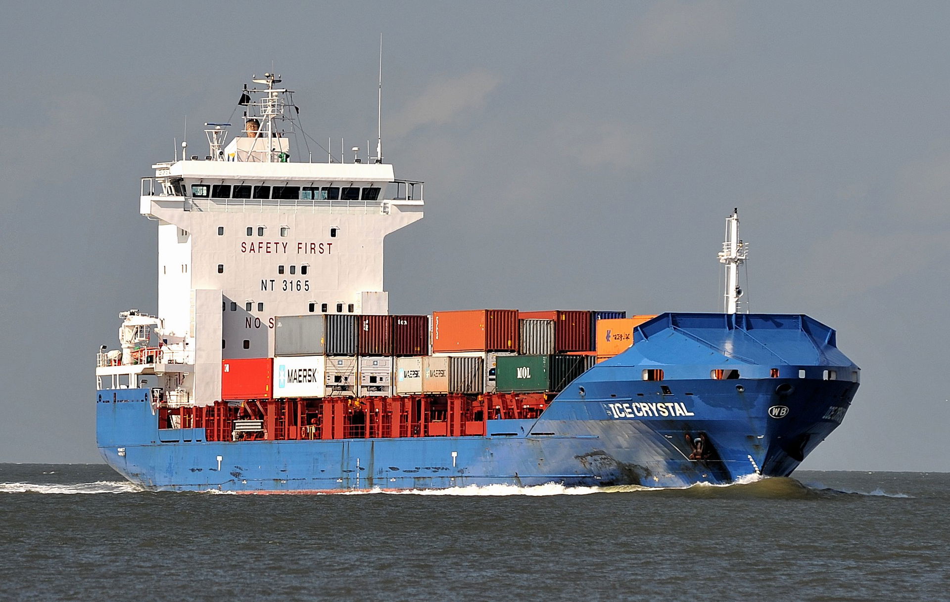 Von See kommend vor Cuxhaven richtung Brunbüttel