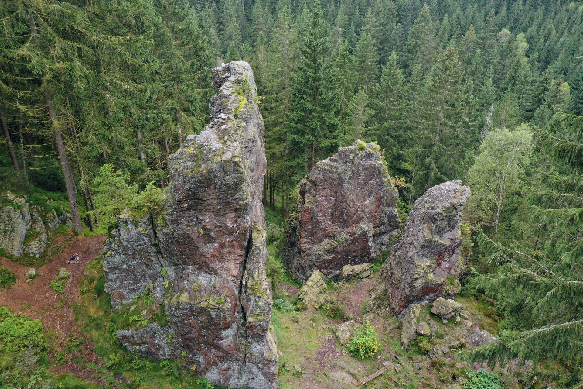 Geierturm rocks near Gehlberg, used for climbing exercises