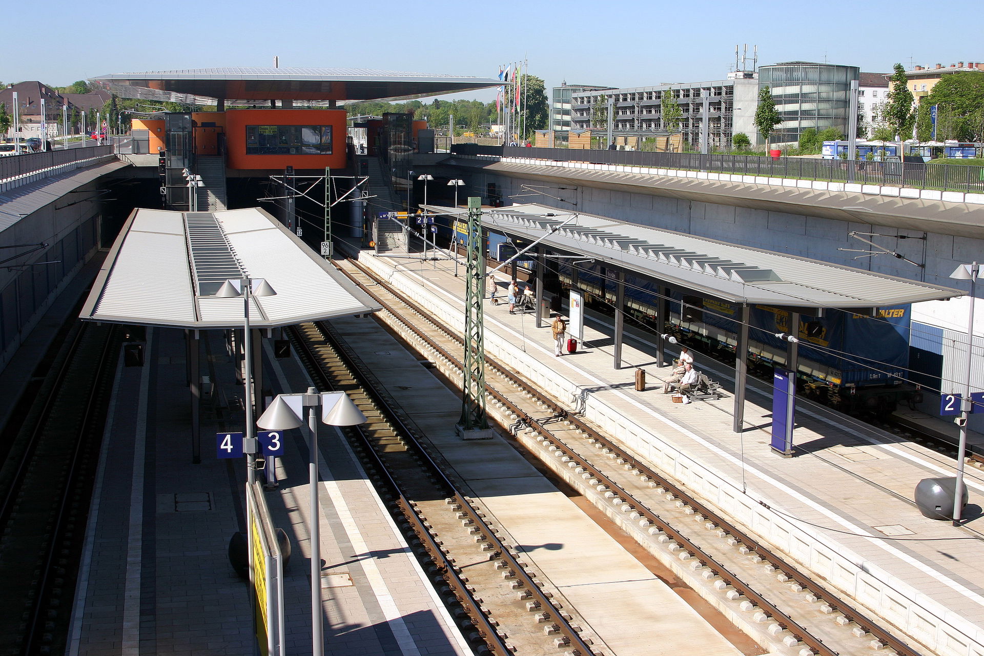 Bahnhof Neu-Ulm nach dem Umbau