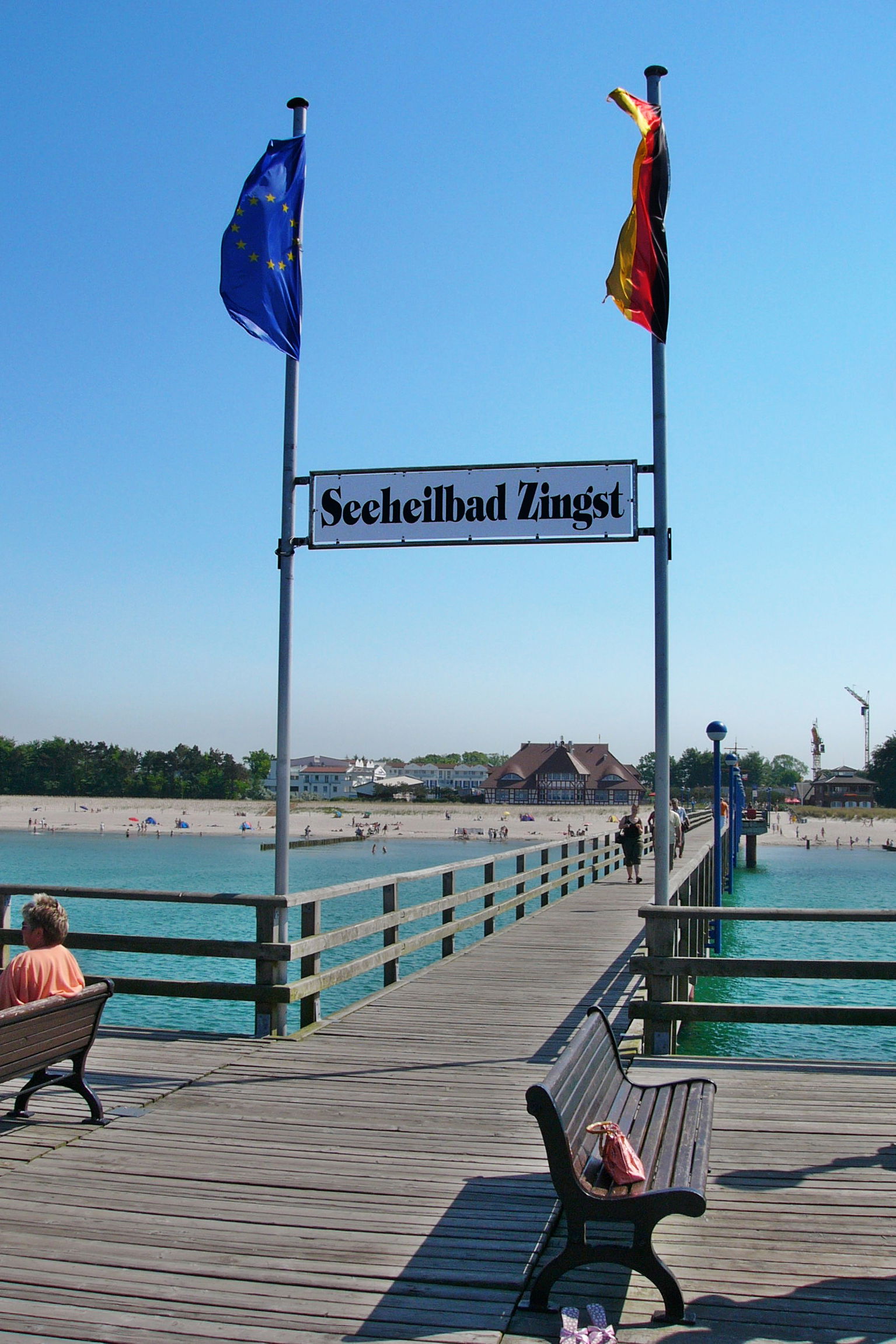 Pier of Zingst, Mecklenburg-Vorpommern, Germany.
