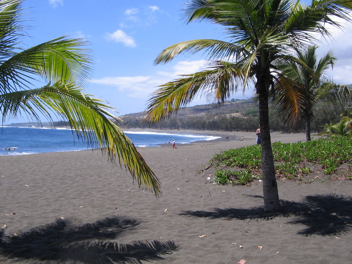 Beach of l'Etang-Salé-les-Bains, Reunion Island