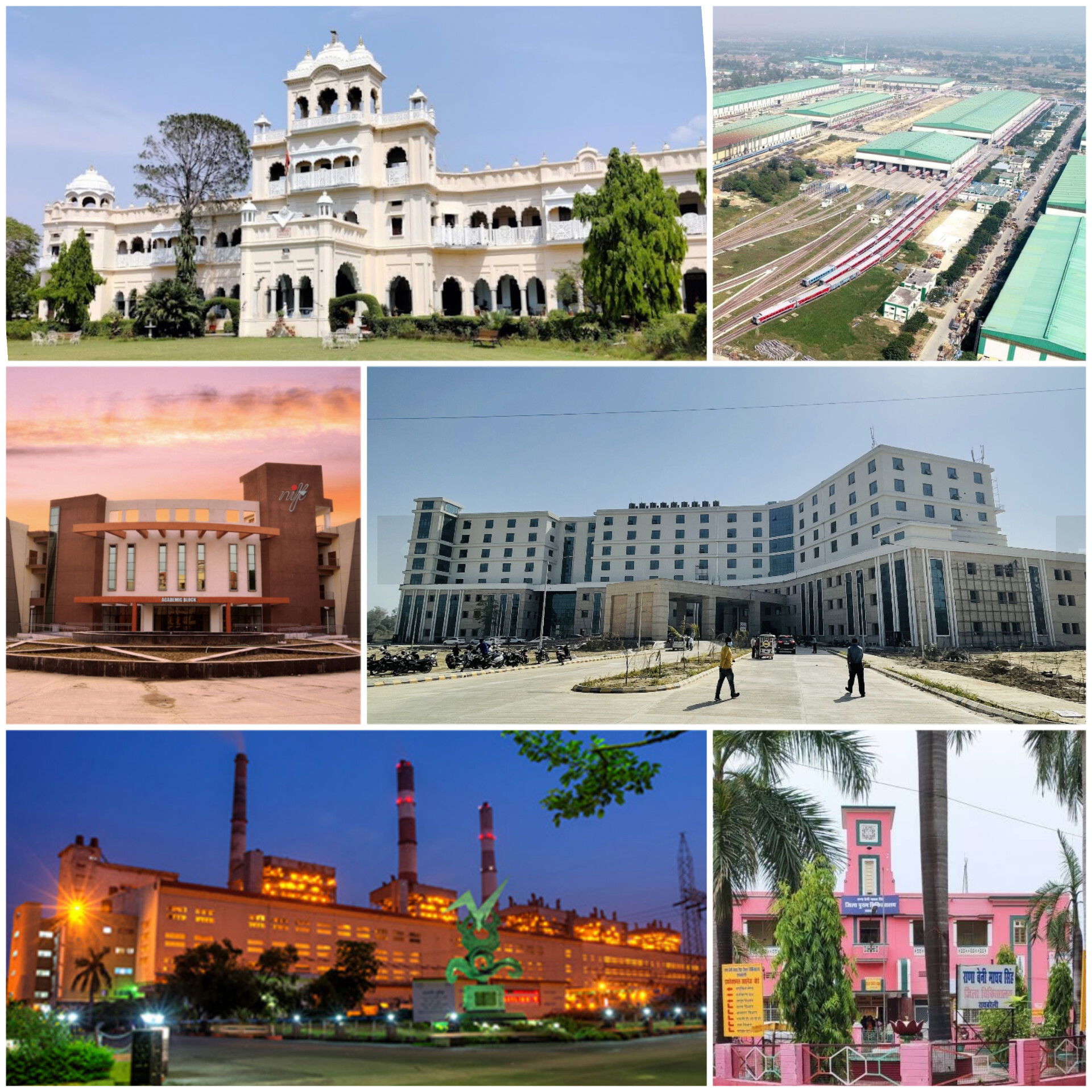 This Group of image of Raebareli District important offices.