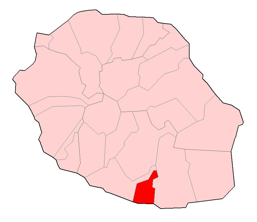 Carte de La Réunion permettant de localiser Petite-Île.