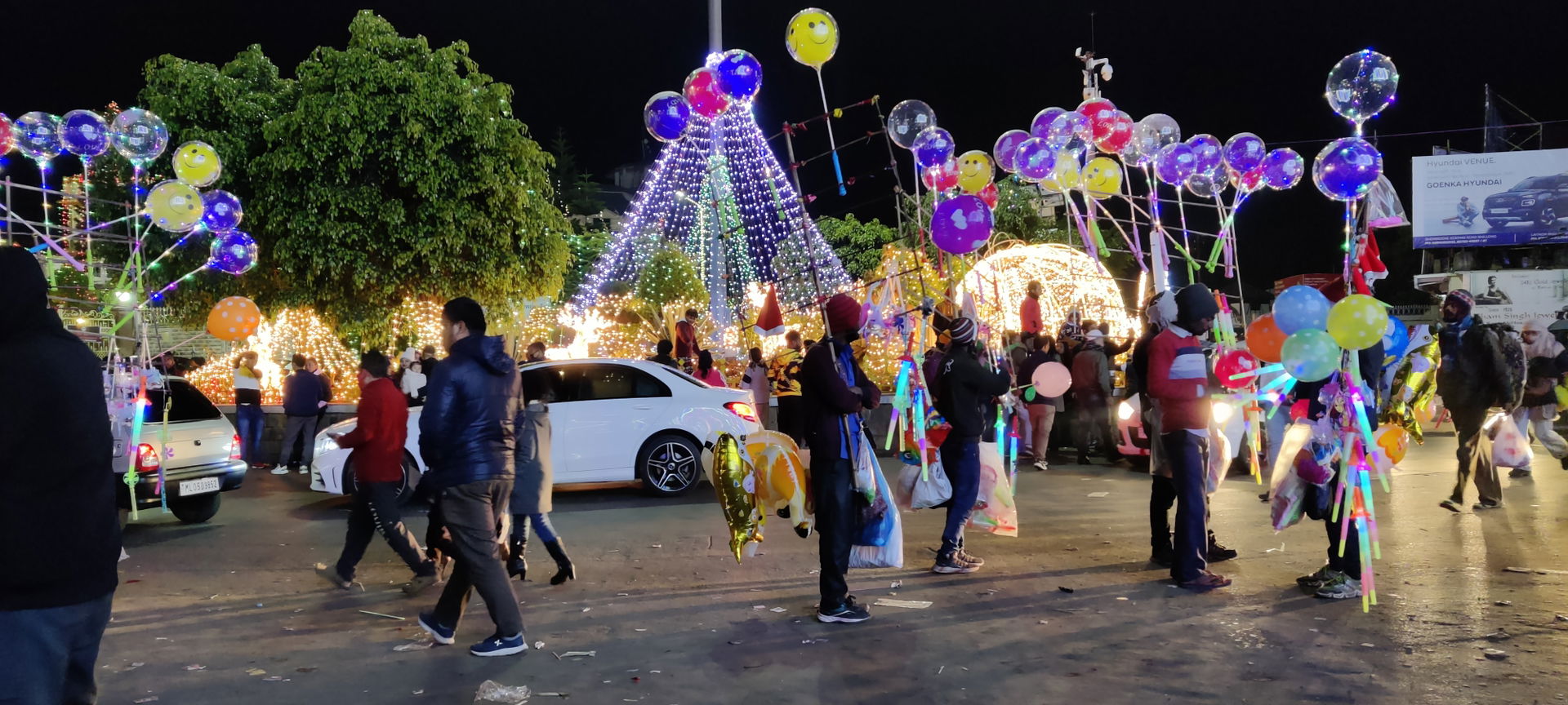 Shillong during night.
