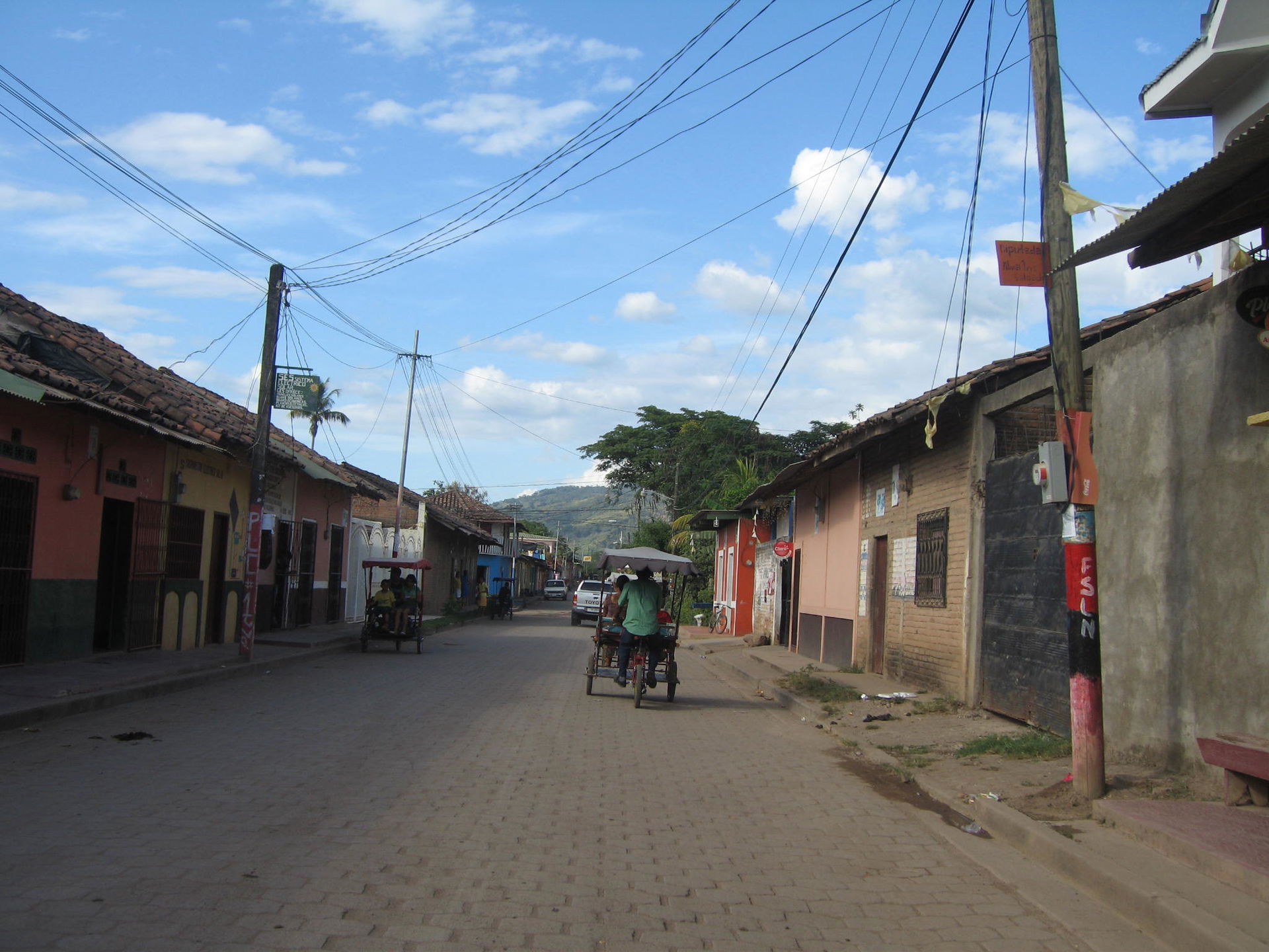 A street in El Sauce, Nicaragua