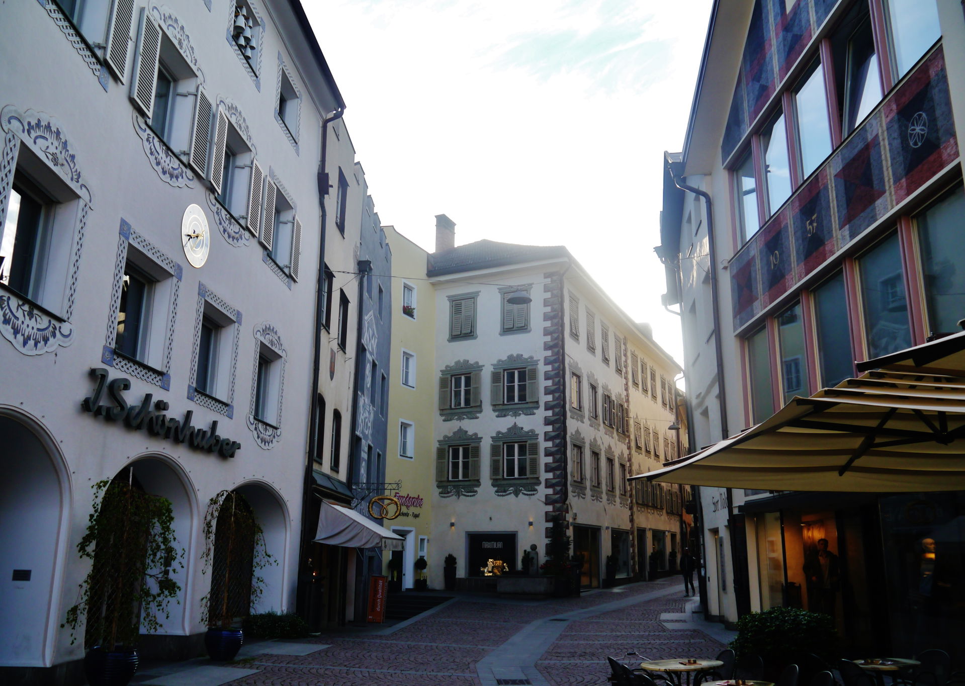 Town Street, Brunico, Province of Bolzano (South Tyrol), Region…