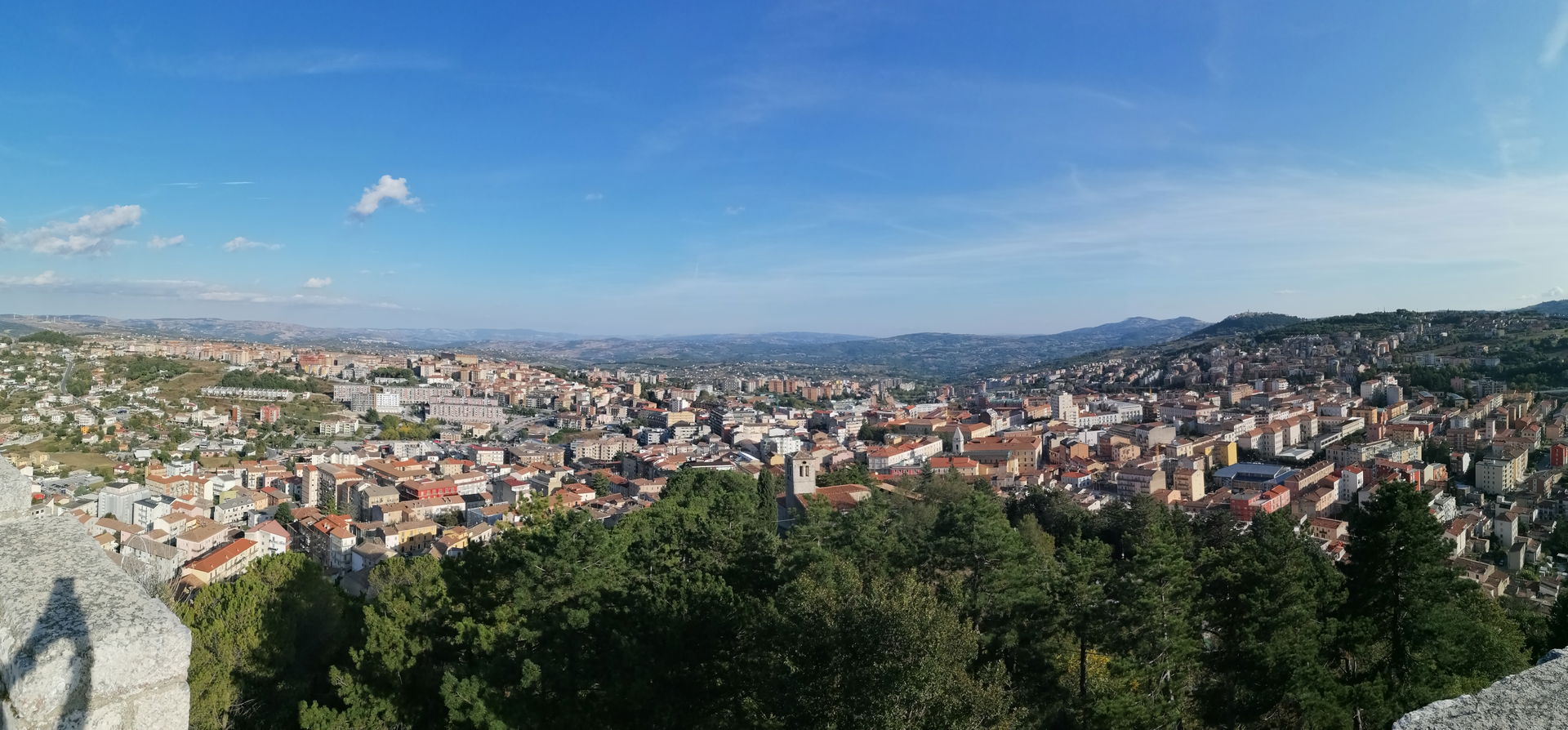 View of Campobasso from Monforte castle
