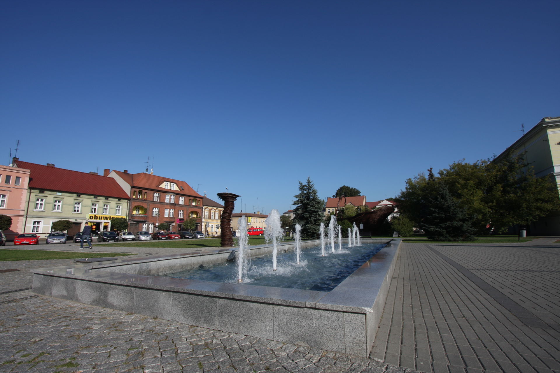 Nowy Tomyśl, fontanna na placu Niepodległości